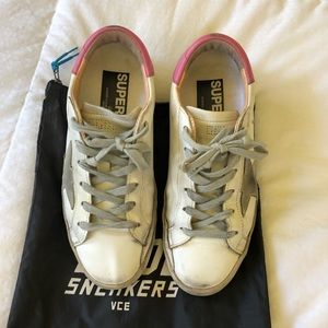 Golden Goose Superstar women’s shoe white-pink sz37